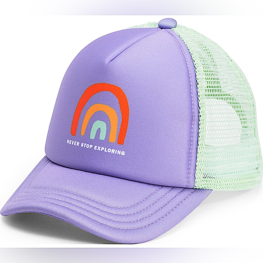 The North Face 0-6 Months Baby Infant Trucker Hat Never Stop Exploring